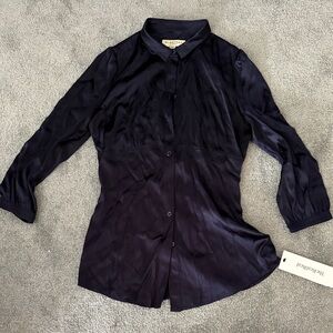 Burberry Dark Blue Button Down Shirt